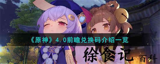 原神4.0前瞻兑换码是什么